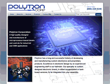 Tablet Screenshot of polytron-corp.com